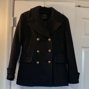 J. Crew Navy Coat with Gold Buttons (2010’s)